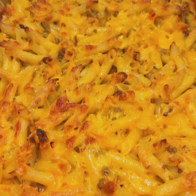 Haitian Baked Macaroni (Made With Ground Beef).