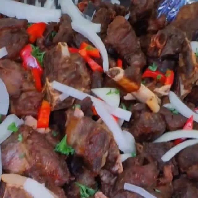 Fried Goat.