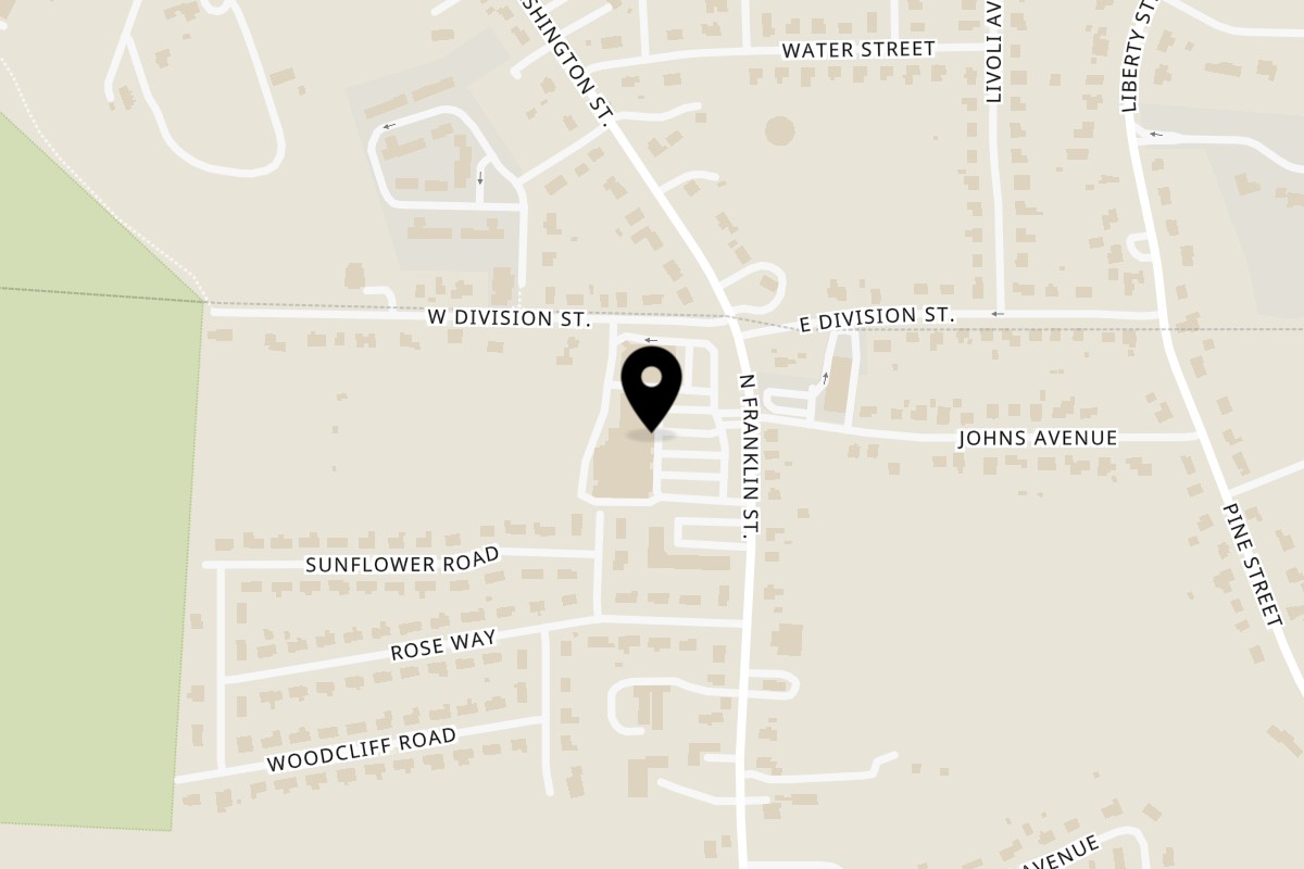 Map showing the location of PiBonAn Holbrook on 462 N Franklin St in Holbrook